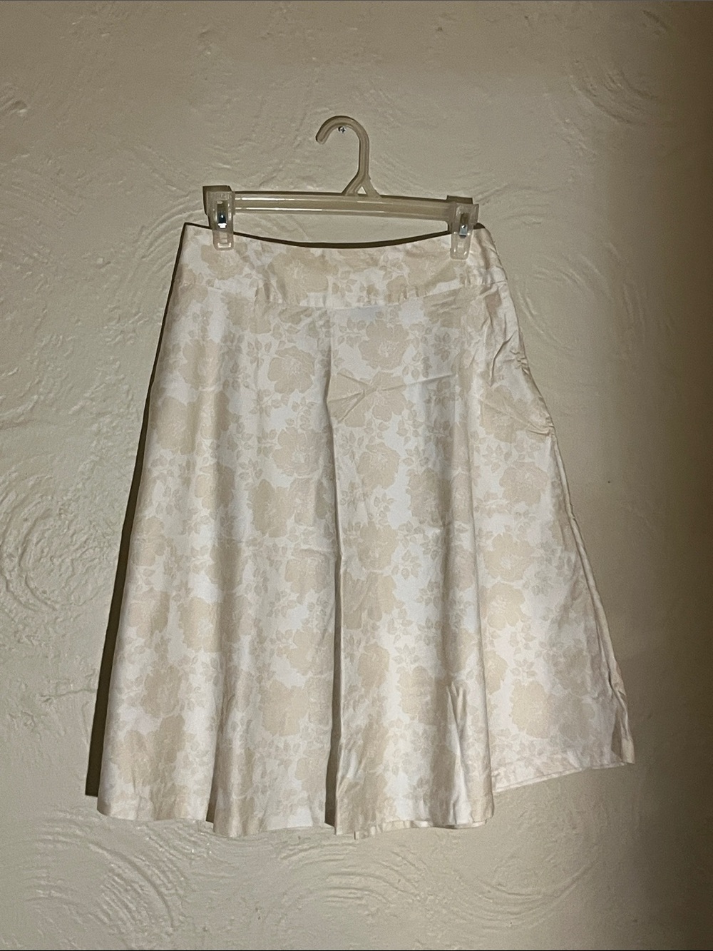 GAP Ivory Floral A-Line Skirt